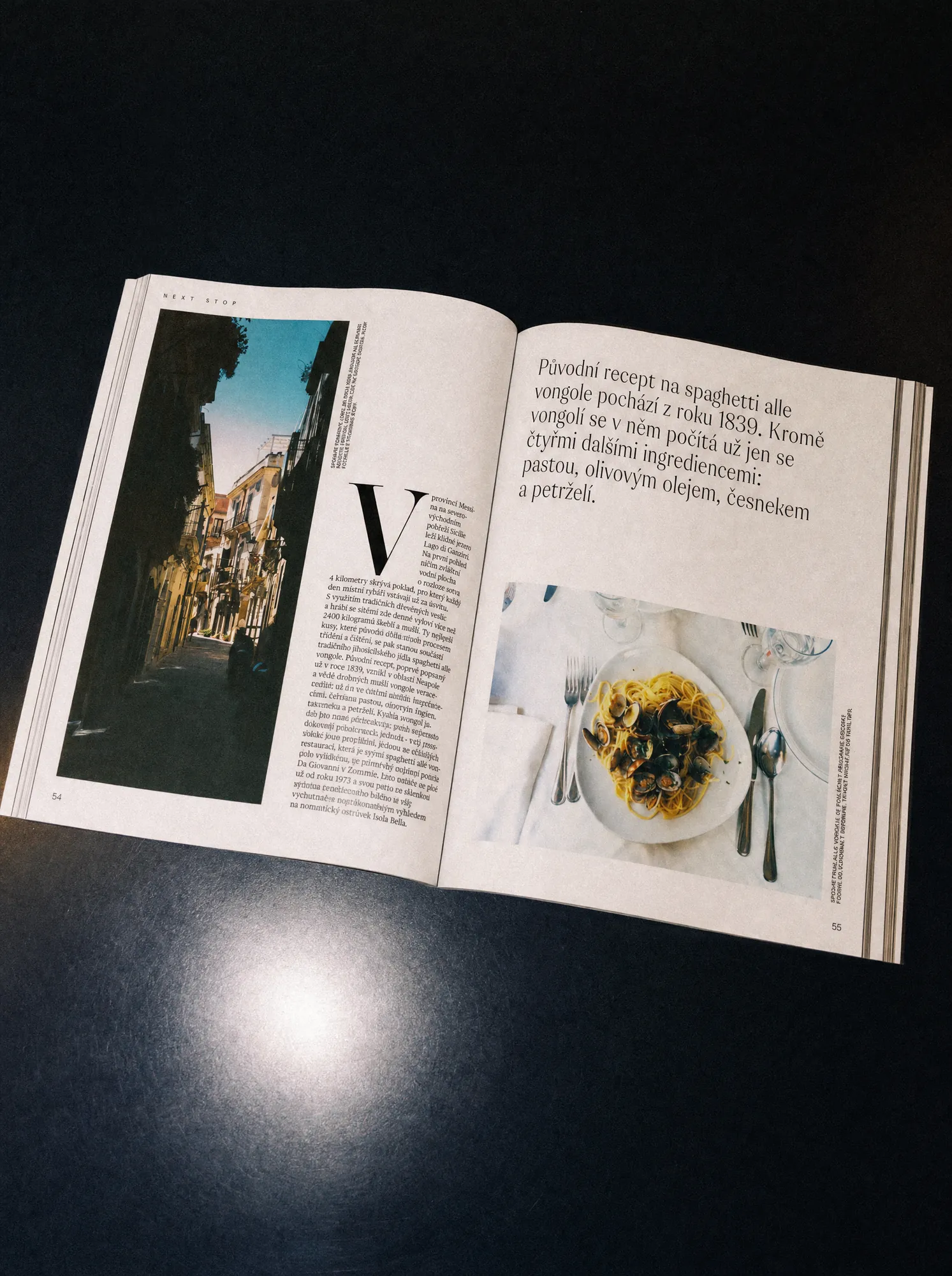 Luxury Travel Digest typography and editorial column layout