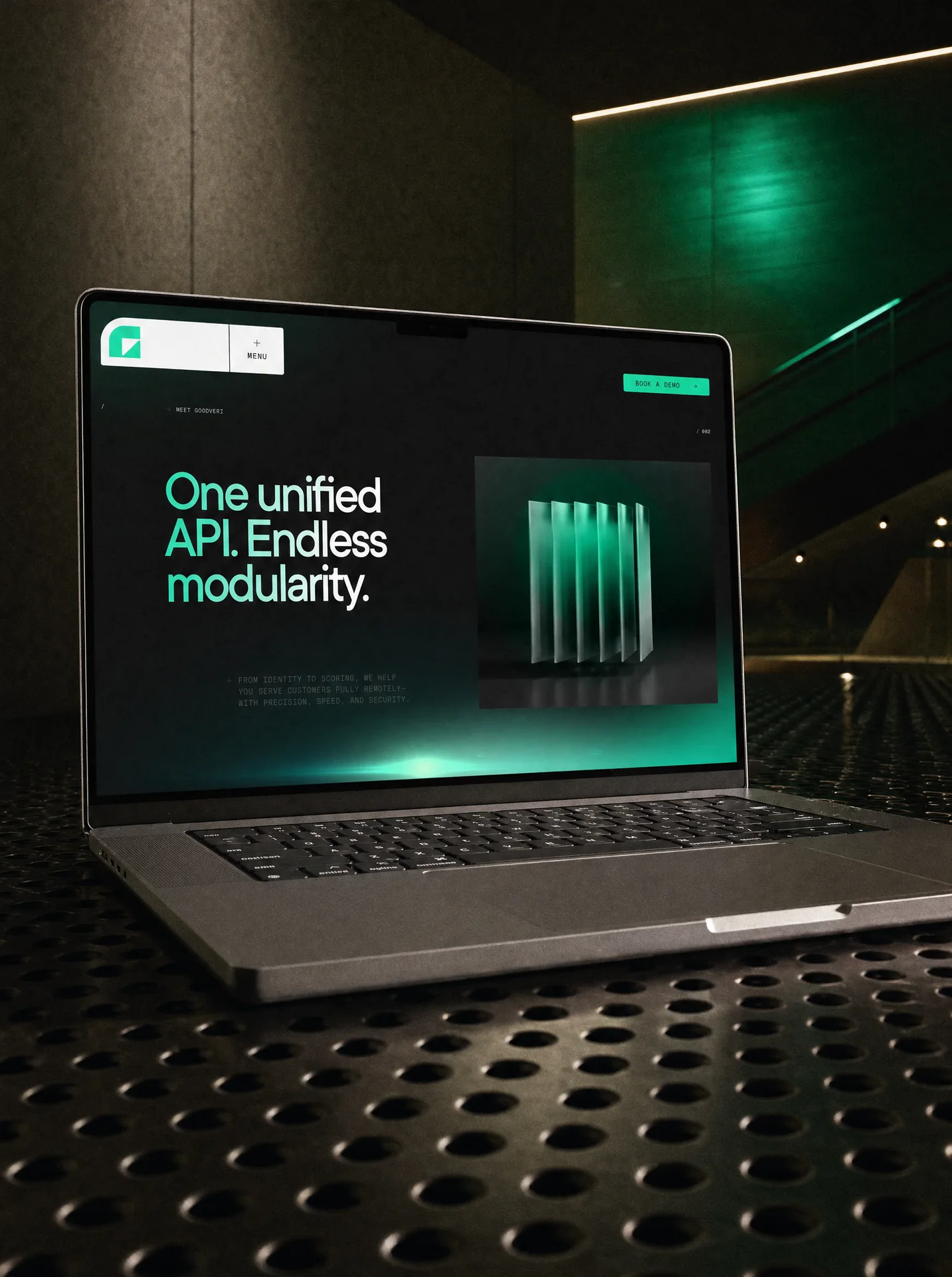 Goodveri website and digital brand applications
